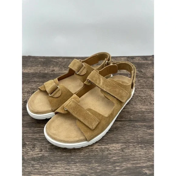 Free People New Moon Suede Open Toe Sandals - Picture 4 of 10